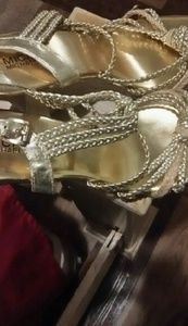 Michael kors gold heels