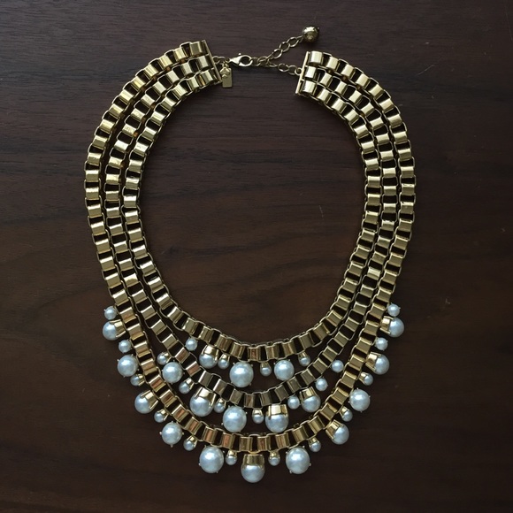 Kate Spade gold and pearl necklace