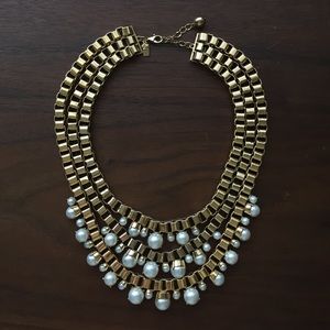 Kate Spade gold and pearl necklace