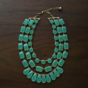Kate Spade Aqua 3 layer necklace