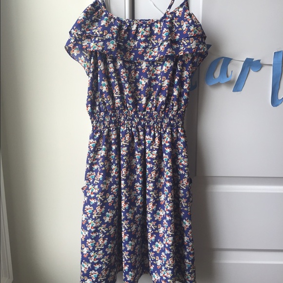 Floral Target Spring Dress with Pockets