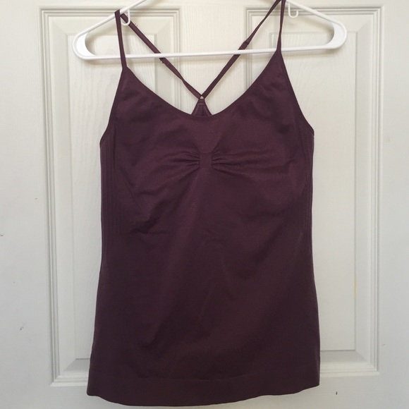 Mauve/ purple racerback exercise ttop