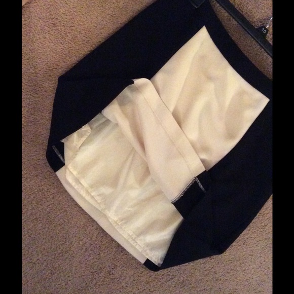 Black & Cream Short Skirt - Picture 3 of 4