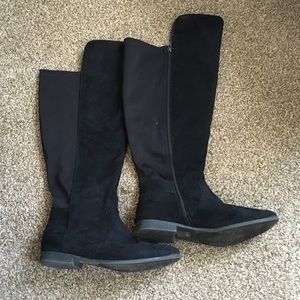 Forever 21 over the knee wide calf boots