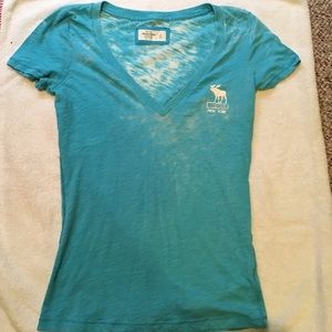 Abercrombie and Fitch Aqua V-neck