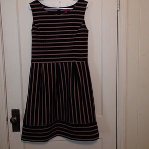 Black and Tan striped dress