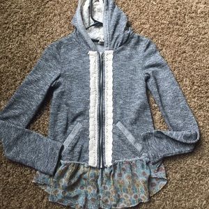 Buckle zip hoodie