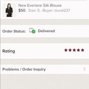 ⭐️⭐️⭐️⭐️⭐️ Everlane Blouse