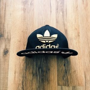 Black & Gold Adidas Fitted Cap