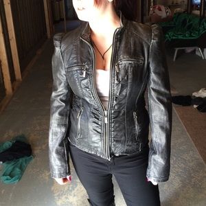 Faux Leather Jacket