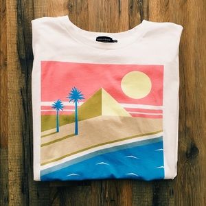 Retro Egyptian Palm Tree Graphic Tee