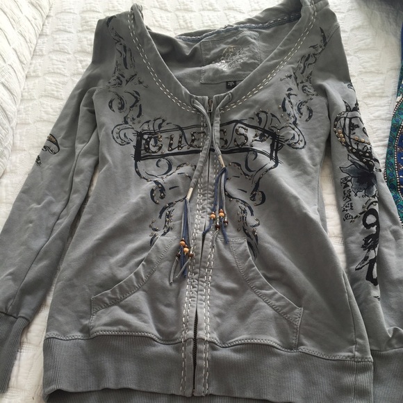 Guess Tops - Guess Grey Hoodie