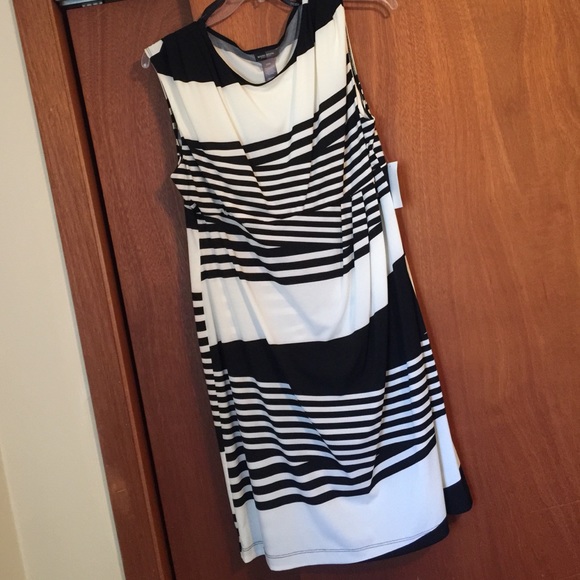 Modern stripes dress