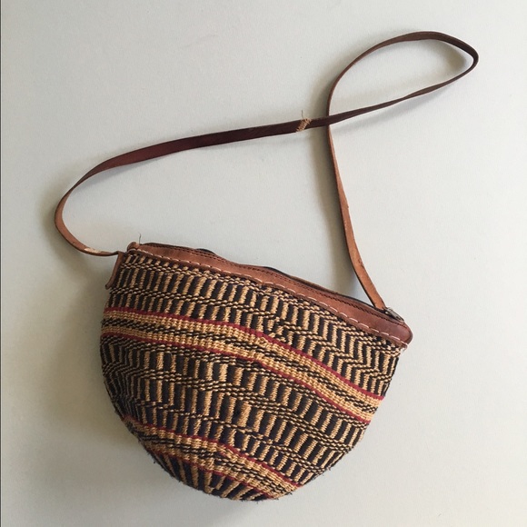 Vintage Boho Straw purse
