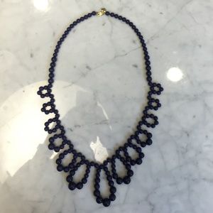 J.Crew Blue Paisley Necklace
