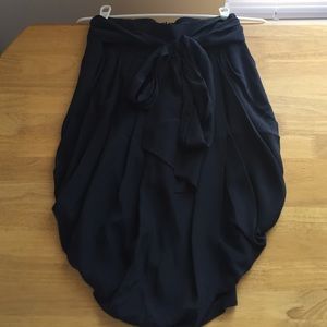 Black BCBG Maxazria silk skirt