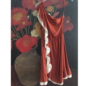 Chelsea & Violet One-Shoulder Ruffle Dress