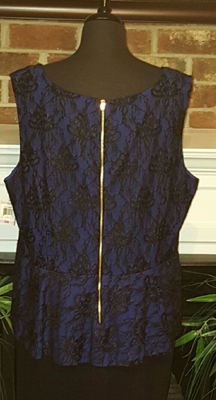 🔴 $$"NWT" Alfani Woman Peplum Dress Plus Size - Picture 4 of 4