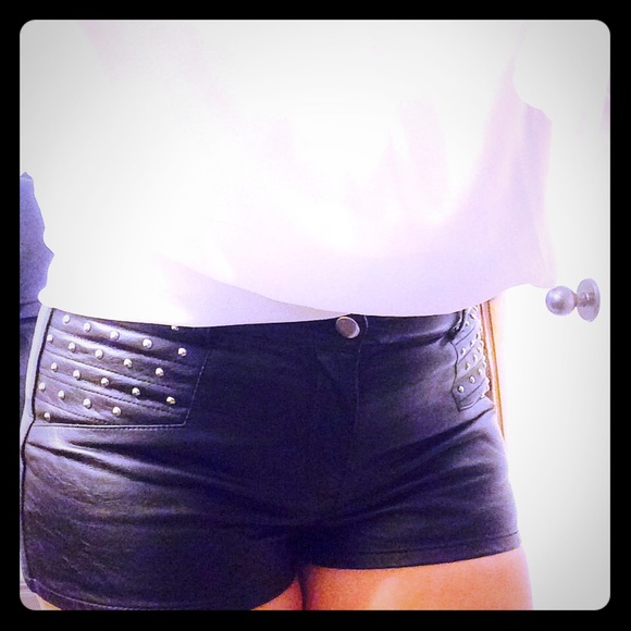 Faux leather Shorts