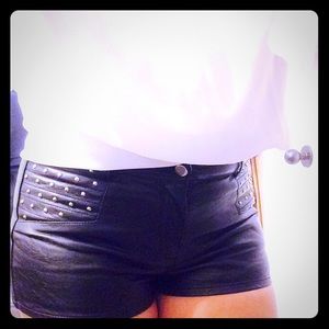 Faux leather Shorts