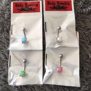 Opal Belly Rings
