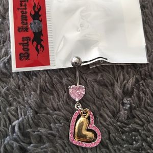 Dangle Heart Belly Ring