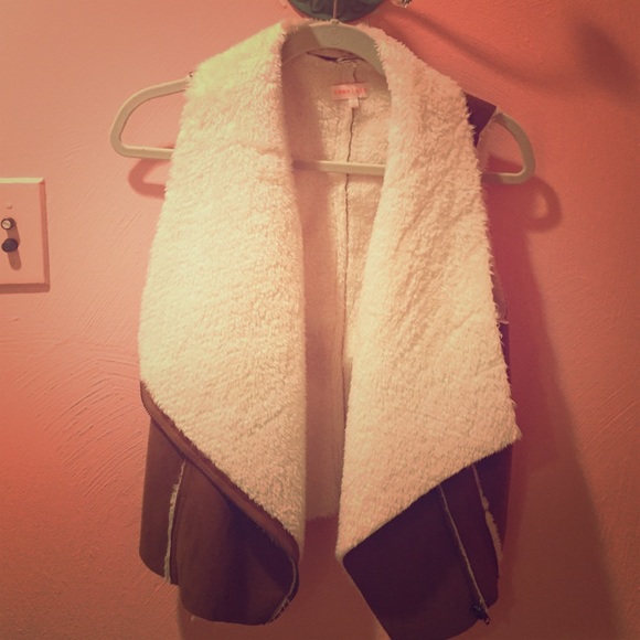 Brown Shearling Vest