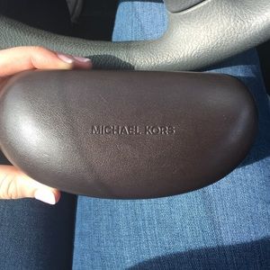 Brand new MK sunglasses case with dust rag