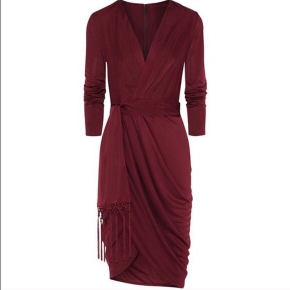 Burgundy altuzarra dress