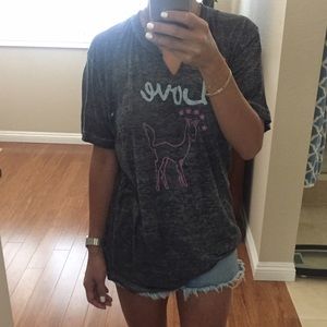 Jet by John Eshaya printed burnout out tee