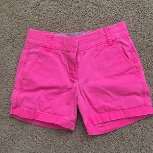 Neon pink JCrew shorts sz 00