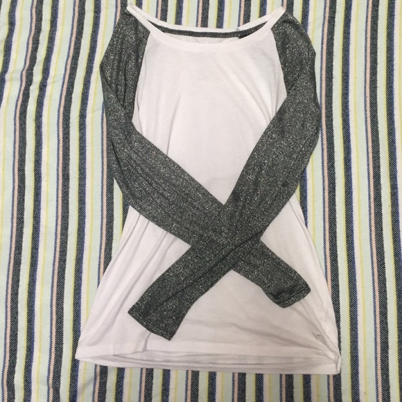Sparkle sleeve baseball tee {American Eagle}