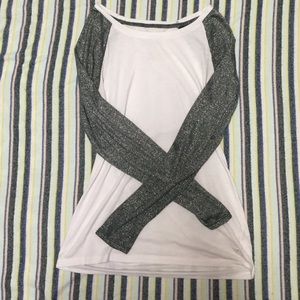 Sparkle sleeve baseball tee {American Eagle}