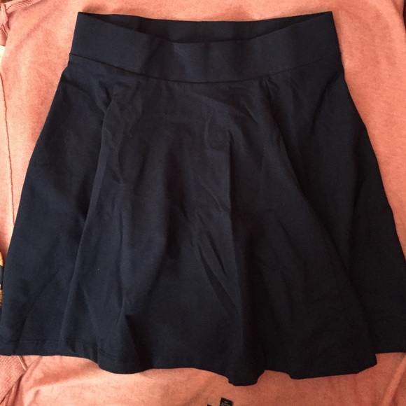 Navy blue skater skirt