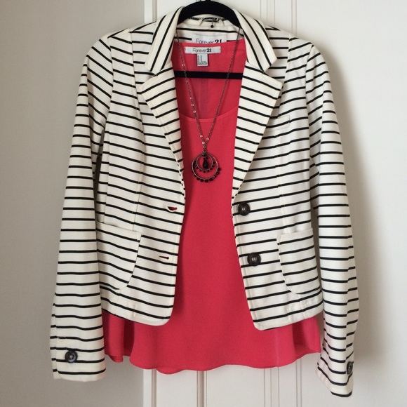 Forever 21 Striped Jacket