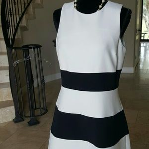 Black and White sheath dress