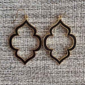 Black and Gold Earrings