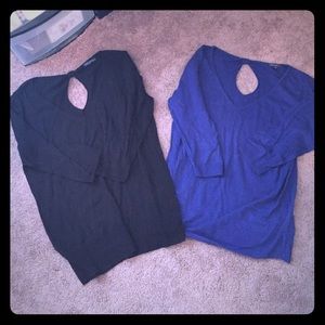 2 Lightweight keyhole sweater tops