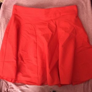 Coral A-line skirt!