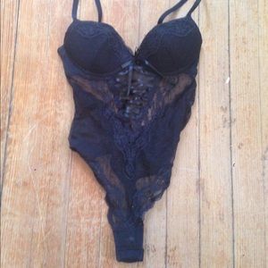 Black Lace Teddy