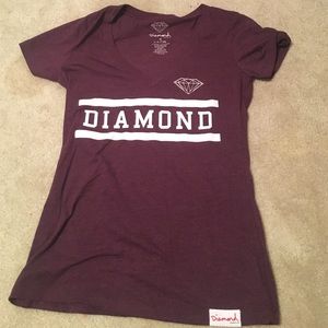 Diamond Supply Co. V neck T Shirt