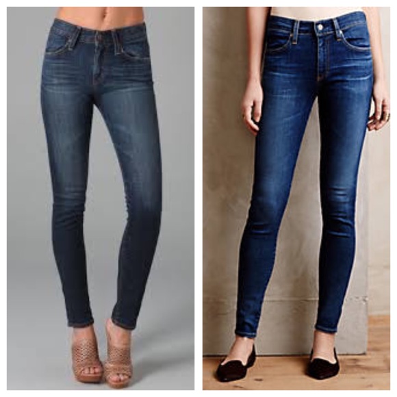AG Adriano Goldschmied Denim - AG The Farrah Skinny high-rise skinny jeans
