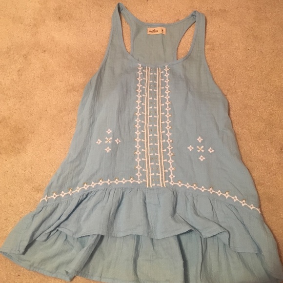Hollister Blue Tank Top Size M