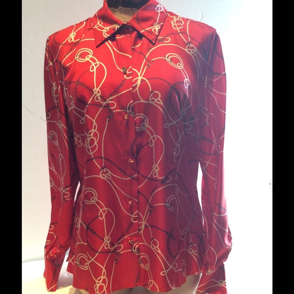Jones & Co silk blouse