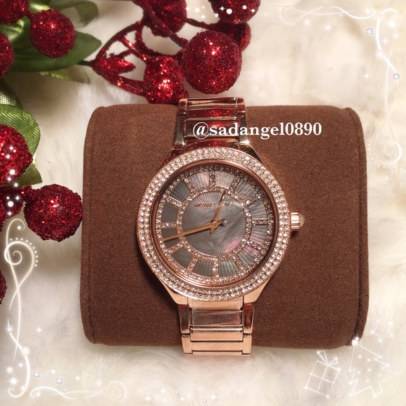 Michael Kors Accessories - ❥❥NEW MK KERRY MOTHER OF PEARL BLACK ROSEGOLD❥❥
