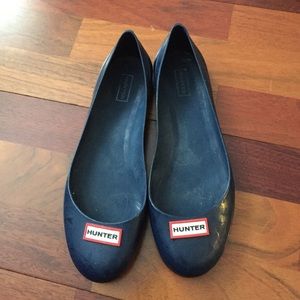 Hunter Rubber Ballet Flats size US 7/EUR 38!