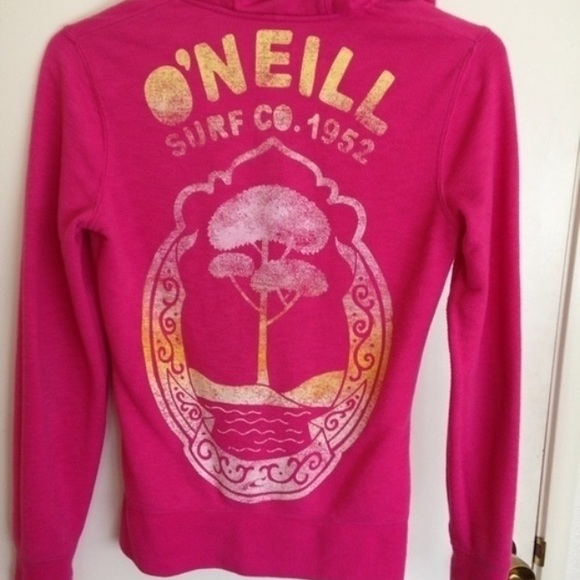 Pink O'Neill zip up hoodie