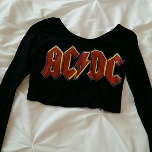 Acdc crop top small forever 21