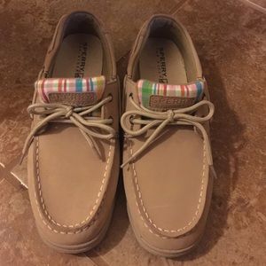 Sperry's with a plaid design