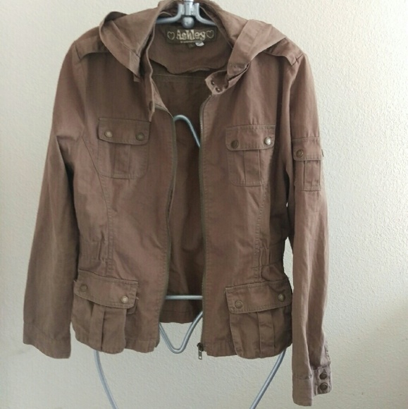 Lightweight olive green utility jacket
